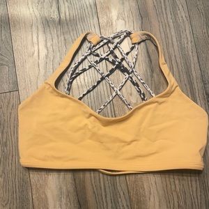 Large LuLuLemon bra with leopard back straps